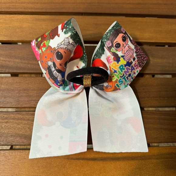 NWOT Handmade Christmas Hair Bows 3pcs / Princess/ L.O.L Surprise - Picture 11 of 11
